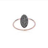 Anello Burato Donna Diamonds Paillettes in Oro rosa Diamante 0.22 Ct CD663 - CD663